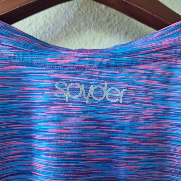 Spyder Womens Long Sleeve Lightweight Athletic Shirt Pink/Purple/Blue Size M - Picture 5 of 6